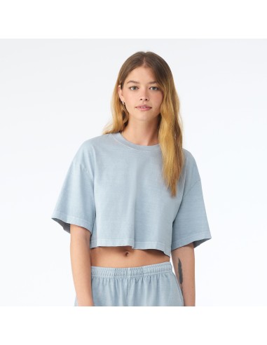 BEL-6882GD-Womens Heavyweight Washed Cropped Tee